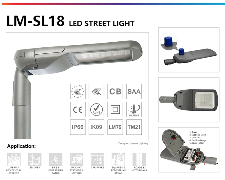 OEM High Quality Efficient Energy-Saving Street Light IP66 Waterproof Outerdoor Lamp 20-200W Light Cn Factory Supplier Manufacturer LED Street Light